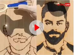 ਮੈਗਨੀਫਾਇੰਗ ਗਲਾਸ ਤੋਂ Magic! ਨੌਜਵਾਨ ਨੇ ਲੱਕੜ 'ਤੇ ਬਣਾਈ ਵਿਰਾਟ ਕੋਹਲੀ ਦੀ ਤਸਵੀਰ, ਮਿੰਟਾਂ 'ਚ ਹੋਈ ਵਾਇਰਲ ਵੀਡੀਓ