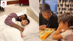 আইপিএলে চলছে খেতাব রক্ষার লড়াই, তারই মাঝে ছেলেকে পড়াতে বসে গেলেন হার্দিক