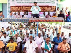 கரூரில் கொடையூர்  நீர்வடிப்பகுதி மேம்பாட்டு திட்டம்  - மாவட்ட ஆட்சியர் பிரபுசங்கர் துவக்கி வைத்தார்