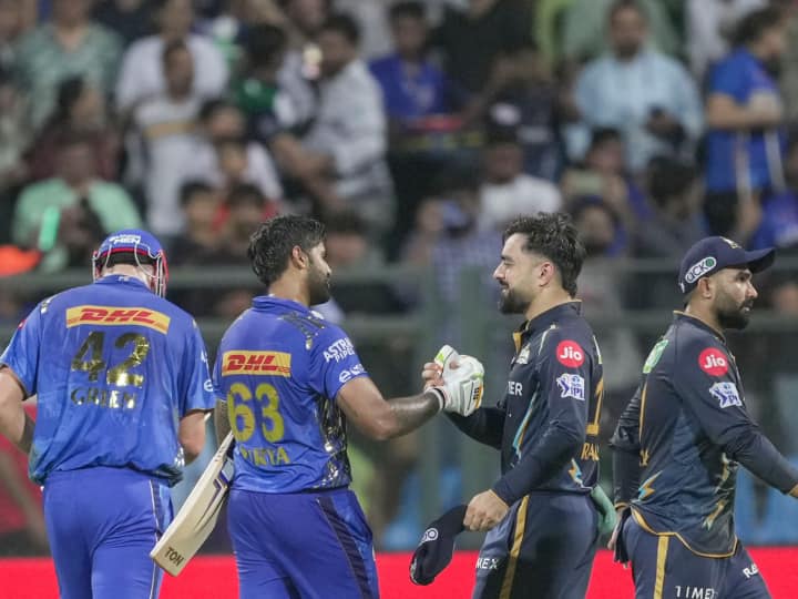 Mumbai Indians win against Gujarat Titans Latest Points Table Rashid Khan MI vs GT IPL 2023 IPL 2023: गुजरात पर जीत के बाद पॉइंट्स टेबल में मुंबई की छलांग, पढ़ें किस नंबर पर है आपकी फेवरेट टीम