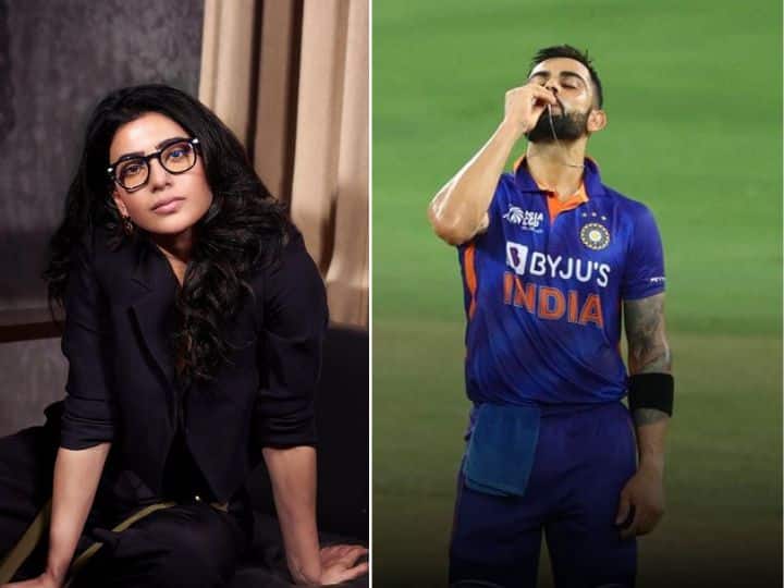 Samantha Ruth Prabhu reveals she cried when virat kohali scored hundred in asia cup 2022 3 साल बाद विराट कोहली ने शतक जड़ा तो समांथा की आंखें हुईं नम, एक्ट्रेस ने क्रिकेटर को लेकर कही ये बात
