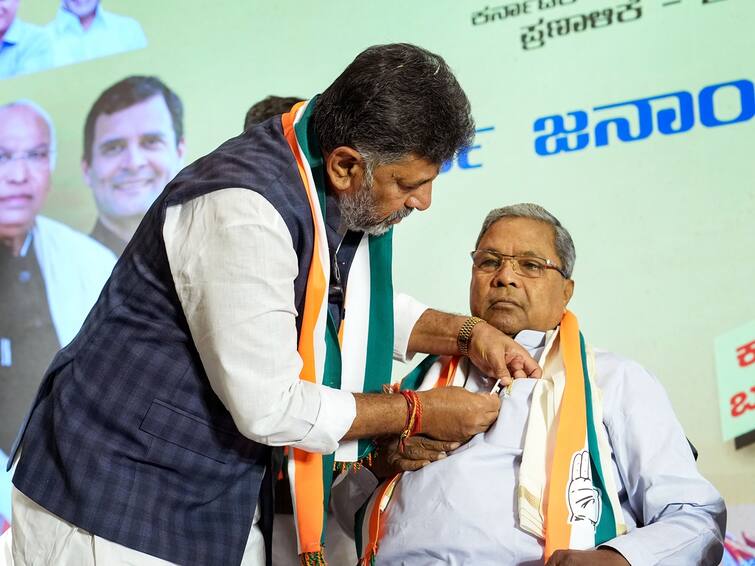 Karnataka Results 2023 Congress Could Split Chief Minister Tenure DK Shivakumar Siddaramaiah Who Will Be Karnataka CM? Congress Could Split Tenure Of CM Between Siddaramaiah And Shivakumar