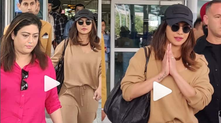 Priyanka Chopra arrived in India for her sister Parineeti s engagement see Desi girl at the airport Parineeti-Raghav Engagement: ਪ੍ਰਿਯੰਕਾ ਚੋਪੜਾ ਭੈਣ ਪਰਿਣੀਤੀ ਦੀ ਮੰਗਣੀ ਲਈ ਪਹੁੰਚੀ ਭਾਰਤ, ਏਅਰਪੋਰਟ 'ਤੇ ਦੇਖੋ ਦੇਸੀ ਗਰਲ 