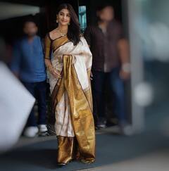 Pooja Hegde Saree Images : ఆరు గజాల చీరలో బుట్ట బొమ్మ - ఎంత అందంగా ఉందమ్మా!