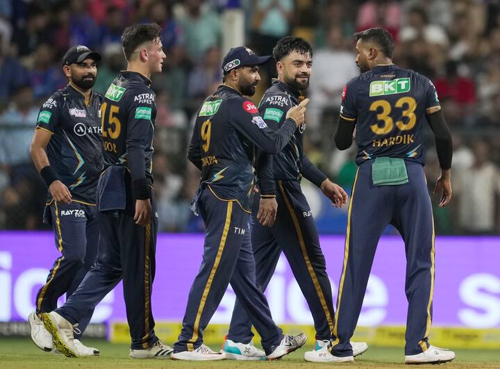 Most sixes in an innings for Gujarat Titans: GT vs MI - Rashid Khan (10) in 2023, GT vs LSG - Shubman Gill (7) in 2023, GT vs CSK - David Miller (6) in 2022 | Statistics Courtesy: Cricbuzz