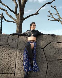 Radhika Madan Looks Exquisite In A Black Leather Top - SEE PICS