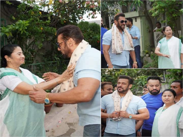 Actor Salman Khan met West Bengal CM Mamata Banerjee in Kolkata before performing at the city's East Bengal football club for Da-Bangg The Tour Reloaded.