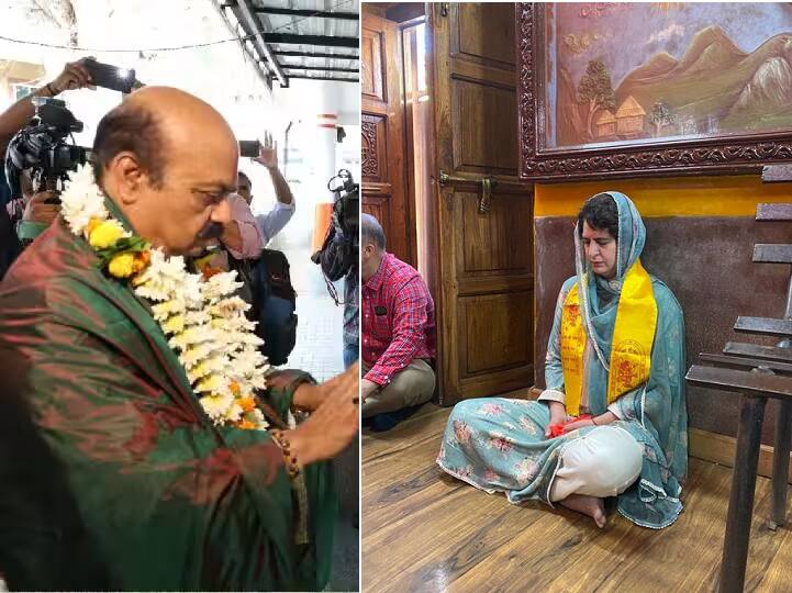 Karnataka Election Results: கர்நாடக வெற்றிக்கு கடவுளை வேண்டி நின்ற அரசியல் தலைவர்கள்: ரிசல்ட்டுக்கு முன் கோயில் கோயிலாக படையெடுப்பு! Karnataka Election Results 2023 BJP Congress Leaders Priyanka Gandhi Kumaraswamy Shivakumar Basavaraj Bommai Worshipped in Temples Election Victory Karnataka Election Results: கர்நாடக வெற்றிக்கு கடவுளை வேண்டி நின்ற அரசியல் தலைவர்கள்: ரிசல்ட்டுக்கு முன் கோயில் கோயிலாக படையெடுப்பு!