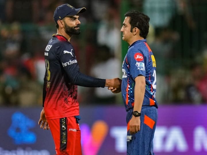 IPL 2023 RCB Vs LSG in the Eliminator IPL 2023 Another RCB vs LSG Clash might happen in the Eliminator 2023 Ipl live marathi News RCB Vs LSG : विराट-गौतममध्ये पुन्हा गंभीर टशन? पाहा काय आहेत समीकरण 