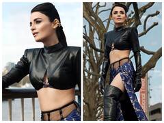 Radhika Madan Looks Exquisite In A Black Leather Top - SEE PICS