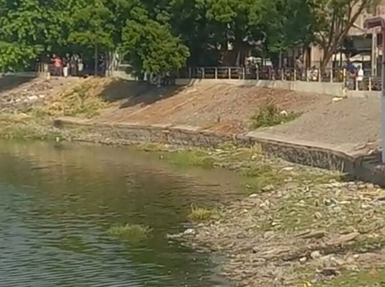 karajan Swami Vivekananda dragged the crocodile woman into the water in the lake Vadodara: વડોદરામાં તળાવ કિનારે કપડા ધોતી મહિલાને મગર પાણીમાં ખેંચી જતા અરેરાટી