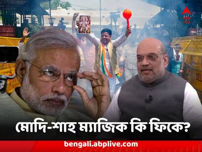 Karnataka Elections 2023 Narendra Modi Amit Shah Several Rally meetings of no use Rahul Gandhi become star Karnataka Elections 2023 : মোদি-শাহ ম্যাজিক কি হচ্ছে ফিকে ? সত্তরেরও বেশি জনসভা ও ‍র‍্যালিতে হল না শেষরক্ষা