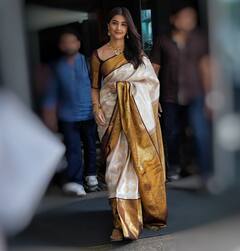 Pooja Hegde Saree Images : ఆరు గజాల చీరలో బుట్ట బొమ్మ - ఎంత అందంగా ఉందమ్మా!