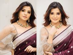 Aathmika : 'சேலை கட்டிய சிலையே வா தினம்தோறும் வெகு தூரம்..' நடிகை ஆத்மிகாவின் அசத்தல் புகைப்படங்கள்!