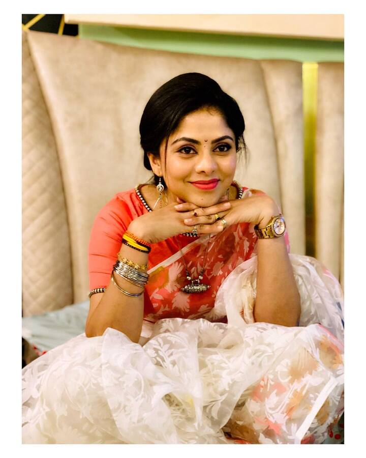 బ్రహ్మముడి రుద్రాణి(షర్మిత గౌడ). Image Credit: Sharmitha Gowda/ Instagram