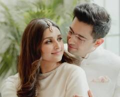 Parineeti Chopra Raghav Chadha: परिणीती-राघवच्या साखरपुड्याची पहिली झलक समोर! पाहा फोटो...