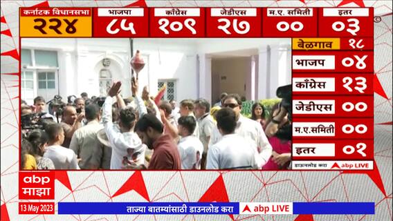Karnataka Assembly Election Live : पुढचा अर्धा तास कर्नाटकसाठी अत्यंत महत्वाचा : ABP Majha