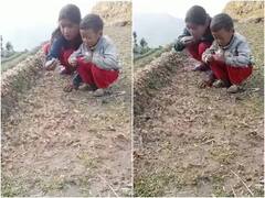 खेत में उड़ रहे कीड़ों को खाने लगे भाई-बहन... वीडियो देख यूजर्स भी रह गए हैरान