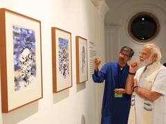 PM Narendra Modi Visits Jana Shakti Exhibition Covering Themes Of Sanitation, Nari Shakti, Ayurveda — IN PICS