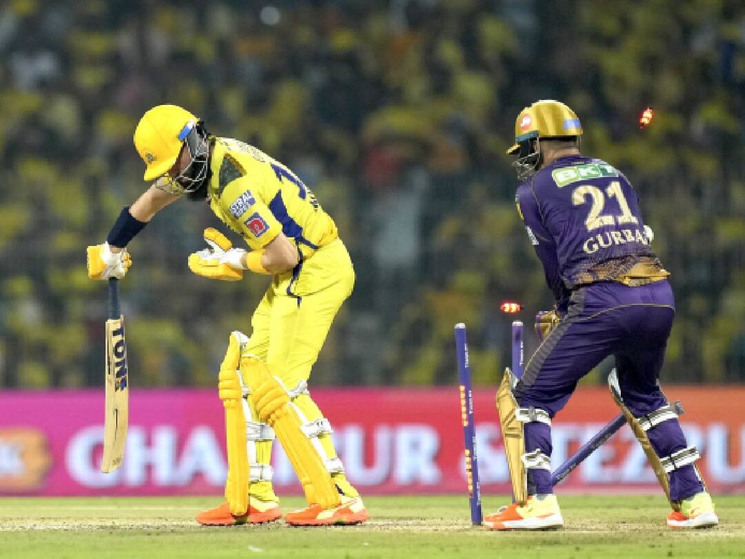 IPL 2023, CSK vs KKR 1st Innings Highlights: சுழலில் சென்னையை சுருட்டிய கொல்கத்தா; 145 ரன்கள் இலக்கை எட்டுமா? IPL 2023, CSK vs KKR 1st Innings Highlights: Chennai Super Kings sets 145 runs Target to Kolkata Knight Riders, 61st Match IPL 2023, CSK vs KKR 1st Innings Highlights: சுழலில் சென்னையை சுருட்டிய கொல்கத்தா; 145 ரன்கள் இலக்கை எட்டுமா?