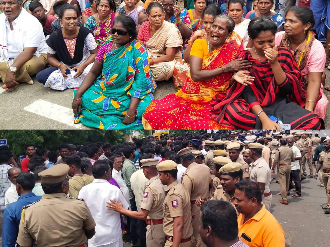 Villupuram: கள்ளச்சாராயம் குடித்த 3 பேர் உயிரிழப்பு.... உறவினர்கள் கண்ணீர் போராட்டம்...!