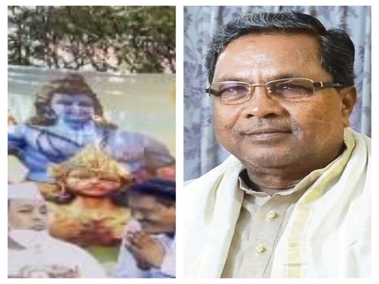 Hanuman and rama posters pasted front of siddaramaia house karnataka congress Siddharamaia: சித்தராமையா வீட்டின் முன் ஒட்டப்பட்ட ஹனுமன், ராமர் உருவ போஸ்டர்கள்: கர்நாடகாவில் பரபரப்பு