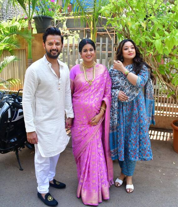 Parents-To-Be Ishita Dutta And Vatsal Seth Slay In Ethnic At Baby ...