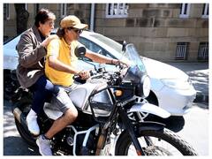 Amitabh Bachchan Takes Lift On Stranger’s Bike To Reach Work On Time Amid ‘Unsolvable Traffic Jams'