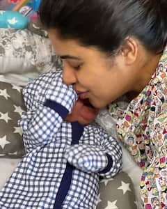 Actress Poorna Son Photos: తన కొడుకును తొలిసారి అభిమానులకు చూపించిన నటి పూర్ణ