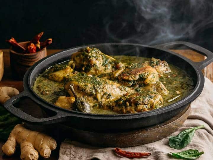 अब चिकन के टुकड़ों को मिश्रण में डालें और चिकन को तब तक भूनें जब तक कि यह सारी नमी न खो दे.अब पैन में धनिया पाउडर, लाल मिर्च पाउडर, गरम मसाला और नमक डालें. 4 बड़े चम्मच पानी छिड़कें. इसे करीब 15 मिनट तक पकाएं.