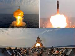 INS Mormugao Fires Maiden BrahMos Supersonic Cruise Missile, Hits 'Bulls Eye'. IN PICS