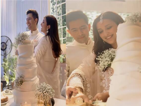 A Glimpse Of Parineeti Chopra-Raghav Chadha's Ivory-Themed Engagement Cake