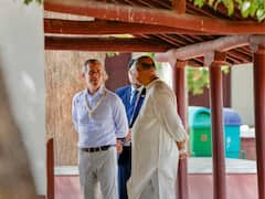 IN PICS: US Ambassador To India Eric Garcetti Visits Sabarmati Ashram In Gujarat