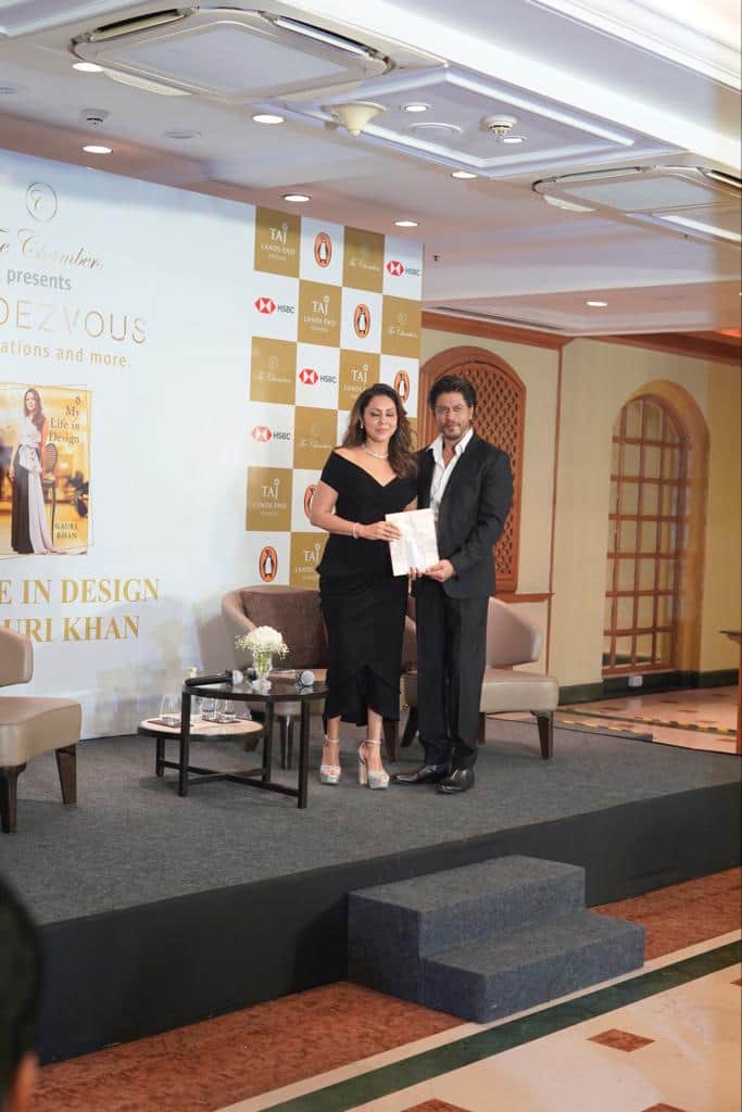 The superstar was seen launching Gauri's coffee table book, which is published by Ebury Press.