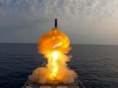 INS Mormugao Fires Maiden BrahMos Supersonic Cruise Missile, Hits 'Bulls Eye'. IN PICS