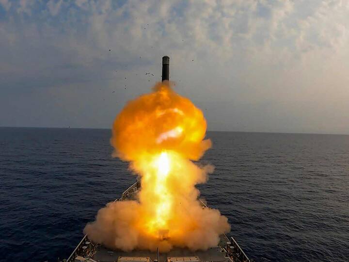 Officials said the missile firing was another shining symbol of 'Aatmanirbharta' and Indian Navy's firepower at sea. (Source: PTI)