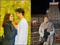 Asim Riaz संग ब्रेकअप की खबरों के बीच केदारनाथ मंदिर पहुंचीं Himanshi Khurana, मंदिर के सामने दिया पोज, देखें फोटोज