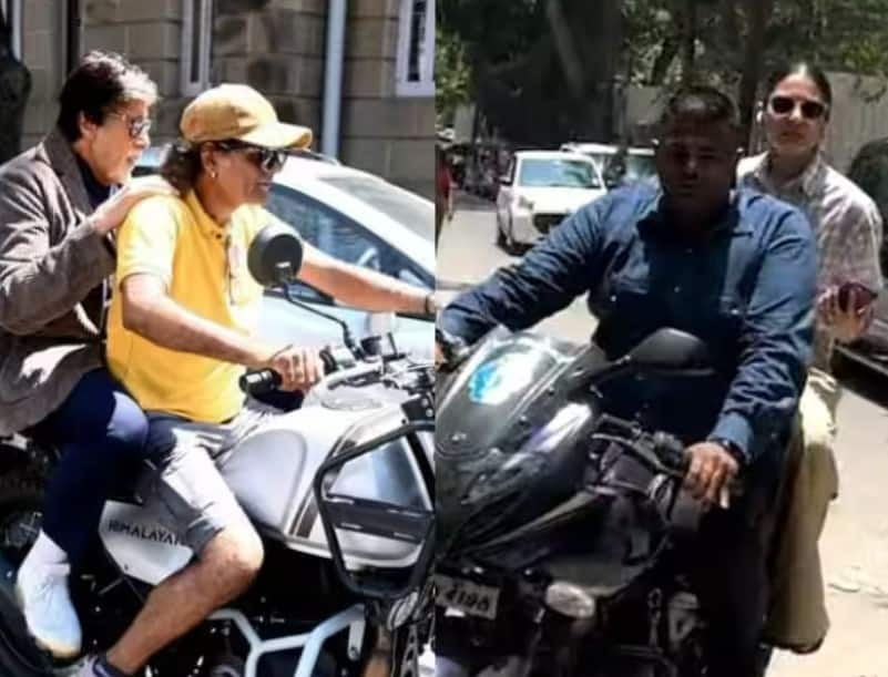 Amitabh-Anushka: હેલ્મેટ વિના અમિતાભ બચ્ચન અને અનુષ્કા શર્માની બાઇક પર સવારી, લોકોએ કરી કાર્યવાહીની માંગ Amitabh-Anushka: Mumbai Police to take action against Amitabh Bachchan and Anushka Sharma for riding bikes without helmets Amitabh-Anushka: હેલ્મેટ વિના અમિતાભ બચ્ચન અને અનુષ્કા શર્માની બાઇક પર સવારી, લોકોએ કરી કાર્યવાહીની માંગ