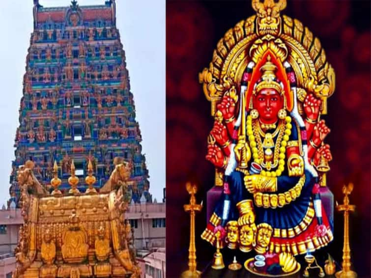 Trichy Samayapuram Mariamman temple Panchaprakara festival TNN ஆன்மீகம்: சமயபுரம் மாரியம்மன் கோயில் பஞ்சப்பிரகார விழா - யானை மீது வைத்து கொண்டு வரப்பட்ட புனிதநீர்