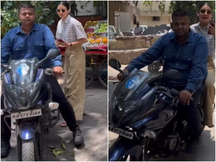 Anushka Sharma Went On A Bike Ride With Bodyguard After Amitabh Bachchan  Video Went Viral | Amitabh Bachchan के बाद बॉडीगार्ड के साथ बाइक राइड पर  निकलीं Anushka Sharma, वायरल हुआ वीडियो