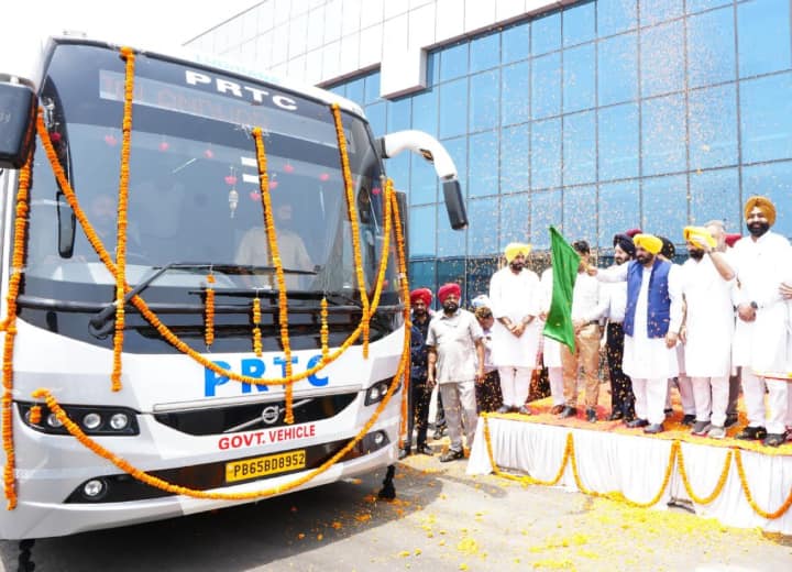 Bhagwant Mann inaugurated hi-tech bus stand in Patiala, these facilities will be available Patiala: CM मान ने किया हाईटेक बस स्टैंड का उद्घाटन, रोज चलेंगी 1500 बसें, लिफ्ट-लॉकर की सुविधा