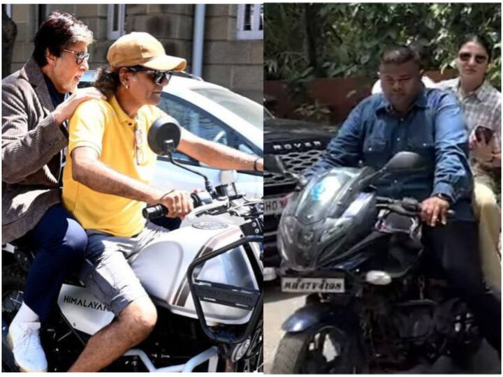 Mumbai Police to take action against Amitabh Bachchan and Anushka Sharma for riding bikes without helmets అమితాబ్, అనుష్కశర్మపై ముంబై పోలీసులు సీరియస్
