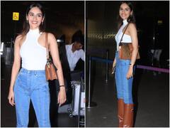 व्हाइट टॉप, ब्लू डेनिम के साथ लॉन्ग बूट्स पहन Manushi Chhillar हुई कान्स के लिए रवाना, एक्ट्रेस के गॉर्जियस लुक की हुई तारीफ
