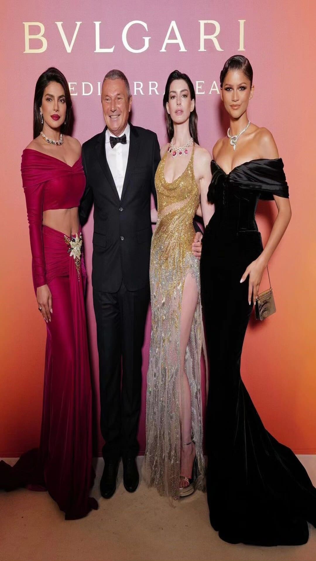 Priyanka chopra with hollywood celebs