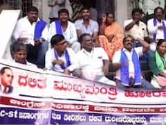 Kharge's Name Enters Karnataka CM Cliffhanger As Workers Protest In Bengaluru: Watch