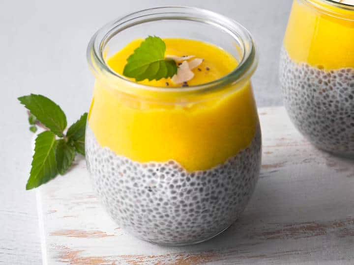 Make this special recipe by mixing mango and chia seeds, delicious to eat and great for health