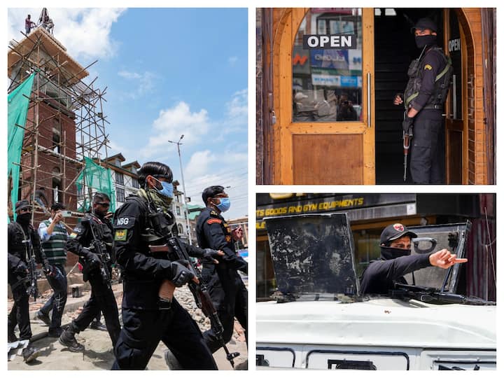 The Lal Chowk district of Srinagar underwent a security sanitization and area domination operation by NSG commandos on Thursday in preparation for the upcoming G20 summit next week.