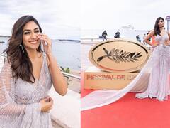 Mrunal thakur : 'இளம்பிறையினை இதழ் இடையினில் யார் சூட்டினார்..'கேன்ஸ்-இல் இருந்து நடிகை மிருணாள் தாக்கூர்!