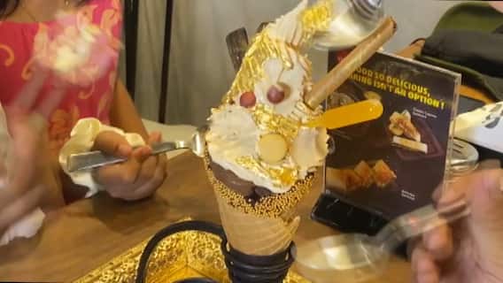 GOLD Ice Cream in Surat | బంగారు ఐస్ క్రీమ్ ఎప్పుడైనా తిన్నారా..? | ABP Desam