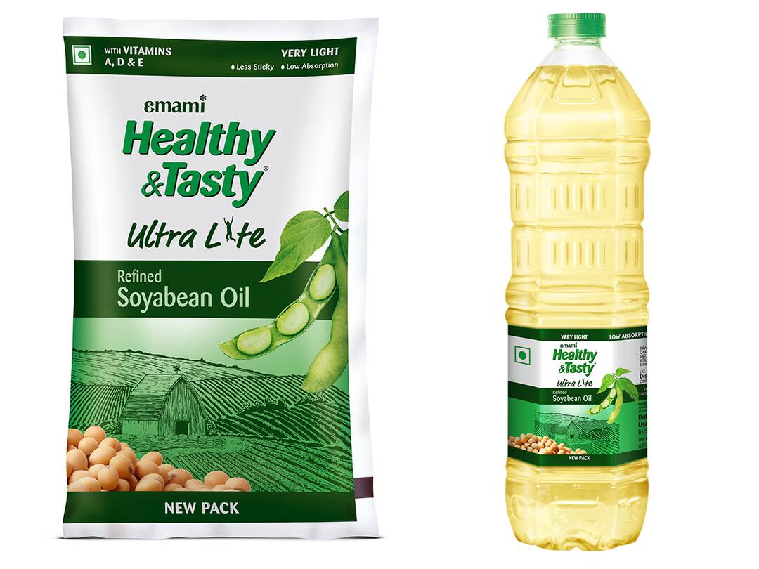 Emami Healthy And Tasty ultra light Soyabean Oil makes your family fit সুস্বাদু ও স্বাস্থ্যকর রান্নার জন্য ব্যবহার করুন ইমামি H&T আল্ট্রালাইট সয়াবিন তেল, পরিবার থাকবে ফিট